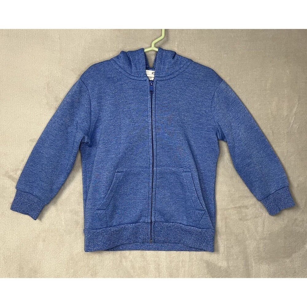 H&M Boys Hoodie Zip Up Jacket  Size 2-4Y  Light Blue Please Read!